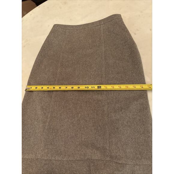 Ralph Lauren Purple Label Gray 100% Cashmere Trumpet Midi Skirt Runway 2005 8 - Picture 9 of 13